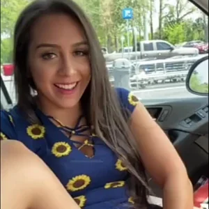 Gorgeous MILF Masturbating inside the Car